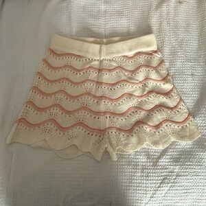 In The Style Soft Wavy Crochet Shorts